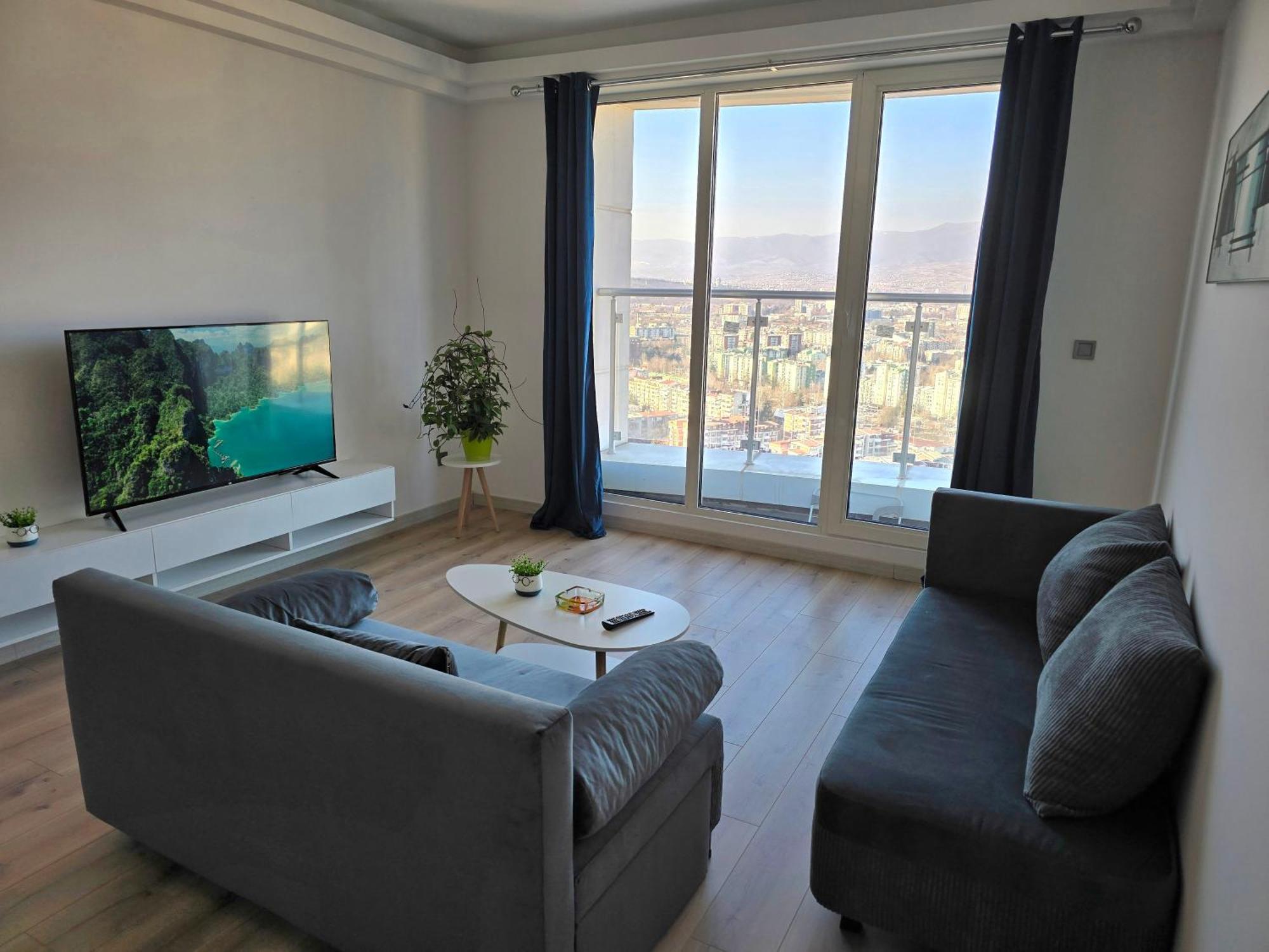 Cevahir Sky City Apartment With Spa, Pool & Fitness Included Skopje Bagian luar foto